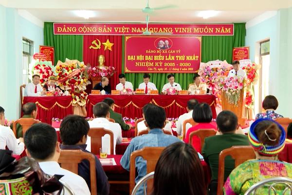 (TTV) Đại hội đại biểu Đảng bộ xã Cán Tỷ lần thứ I, nhiệm kỳ 2025 – 2030